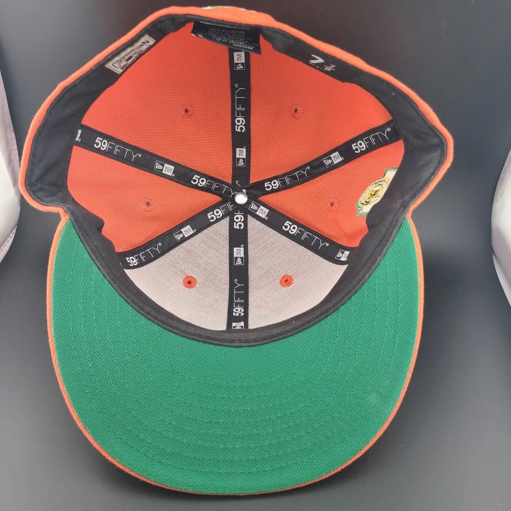 New Era 59FIFTY Oakland Athletics 40th Anniversary Cap Mens 7 3/8 Orange Fitted